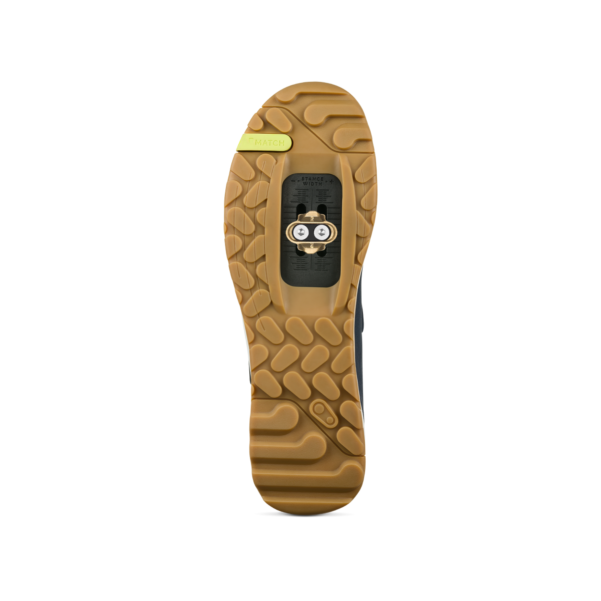 CRANKBROTHERS MALLET TRAIL BOA CLIP MTB-Schuhe in Marineblau/Grau/Gum — Sohle mit Schuhplatte