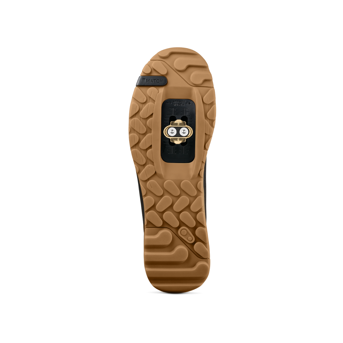 CRANKBROTHERS MALLET TRAIL LACE CLIP MTB-Schuhe in Schwarz/Gum — Sohle mit Schuhplatte