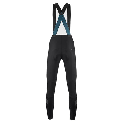 Lange Damen-Radträgerhose ASSOS DYORA R HABU WINTER S11 in Schwarz — weißer Hintergrund, 2000 x 2000