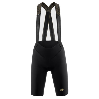 Kurze ASSOS UMA GTV S11 Damen-Trägerhose, Schwarz — weißer Hintergrund, 2000 x 2000
