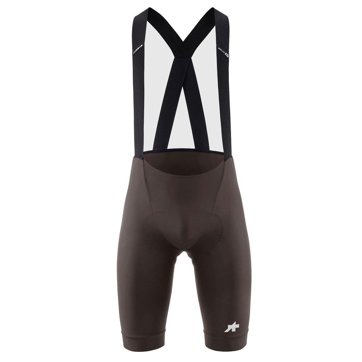 Kurze ASSOS MILLE GT S11 Trägerhose, Braun — weißer Hintergrund, 2000 x 2000