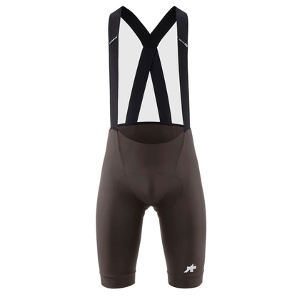 Kurze ASSOS MILLE GT S11 Trägerhose, Braun — weißer Hintergrund, 2000 x 2000