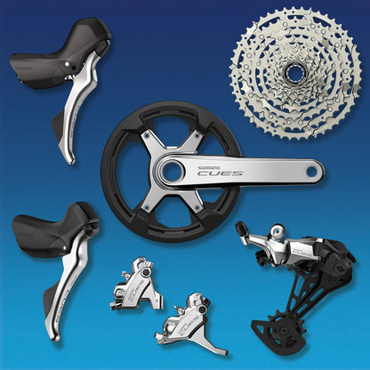 Kassette 10-fach SHIMANO CUES CS-LG400 Linkglide - Polish Silver Edition