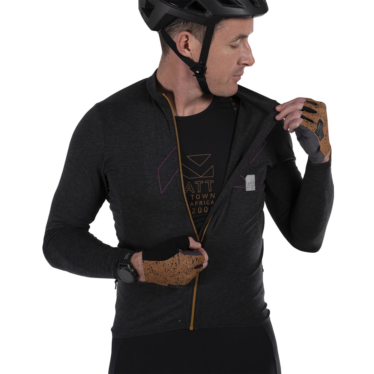 LEATT MTB ENDURANCE 4.0 Langarm Trikot Schwarz