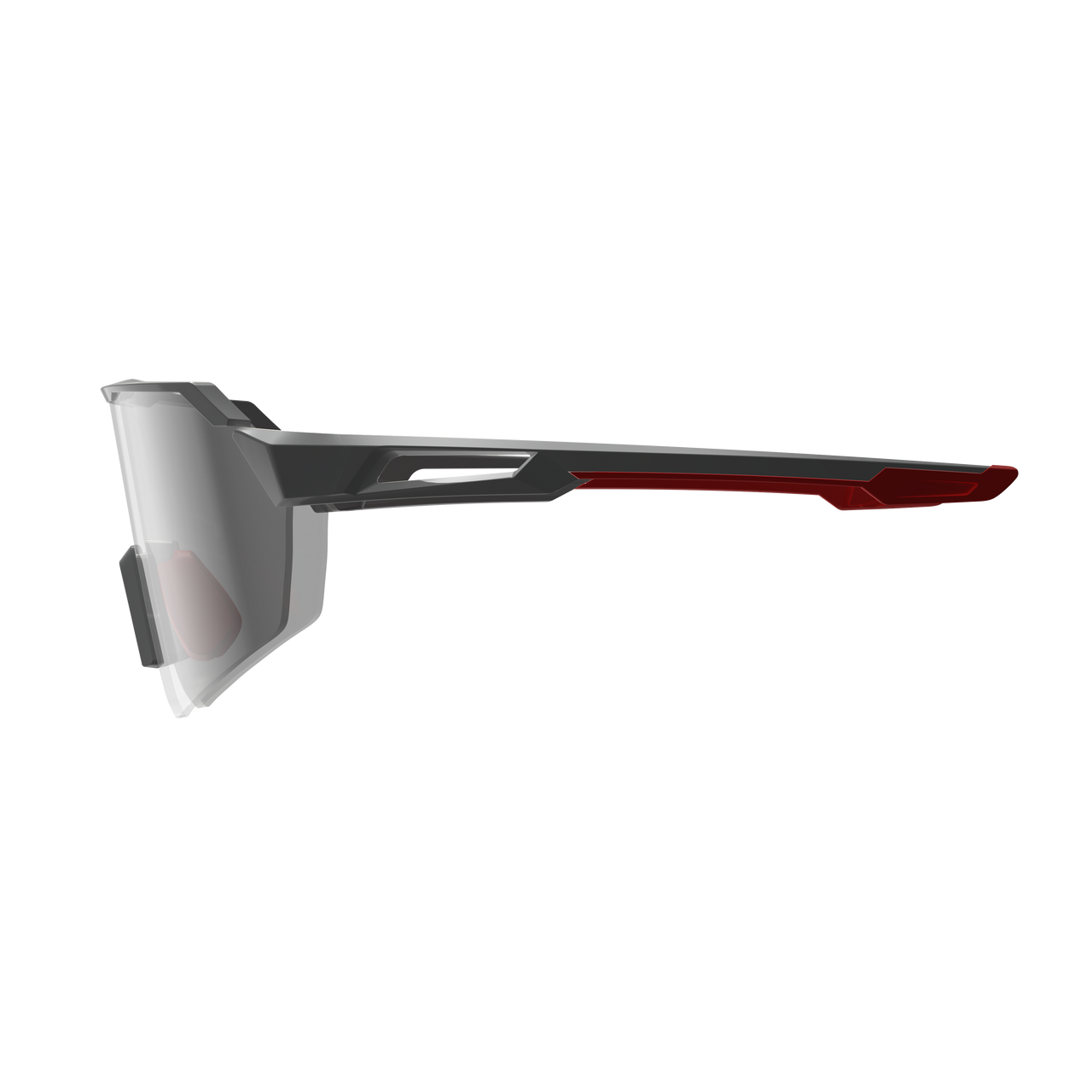 LEATT RIDEVIZ LITE LARGE Brille Satin Grau Iriz Silber Glas