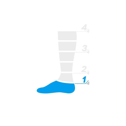 Socken CASTELLI LOWBOY 2 Weiß/Schwarz