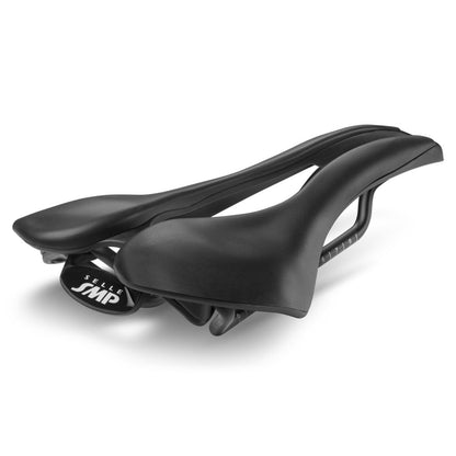 Sattel SMP EVO20C Breite 140mm Inox-Schienen Schwarz