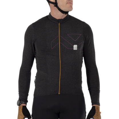 Trikot LEATT MTB ENDURANCE 4.0 Lange Ärmel Schwarz