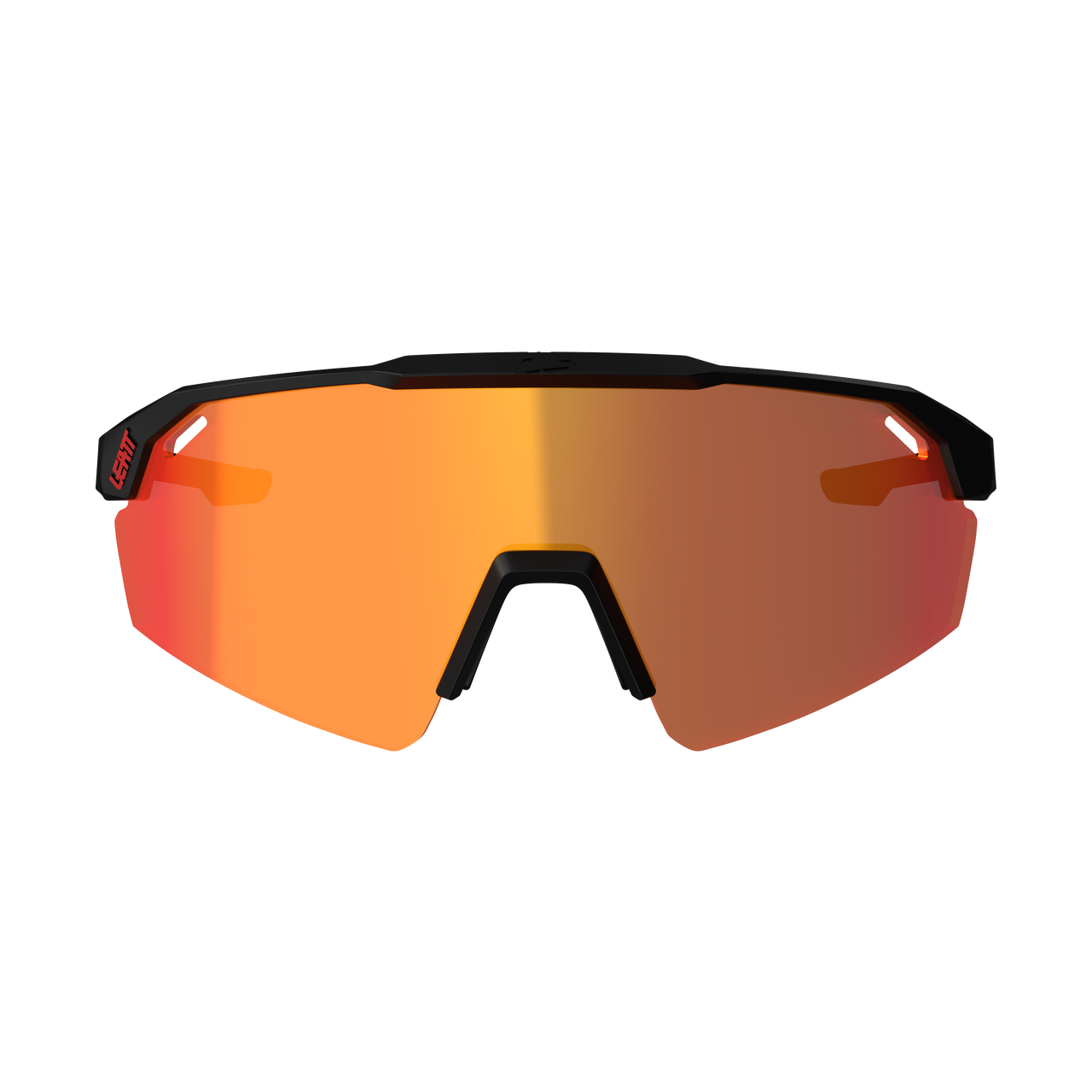LEATT SPEEDVIZ LITE Brille Schwarz Iriz Crystal Glas Rot