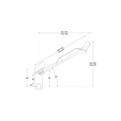 Lenker-Verlängerungen DEDA FAST PRO für Blips Sram