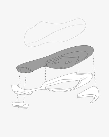 Rennradschuhe FIZIK VEGA CARBON Schwarz
