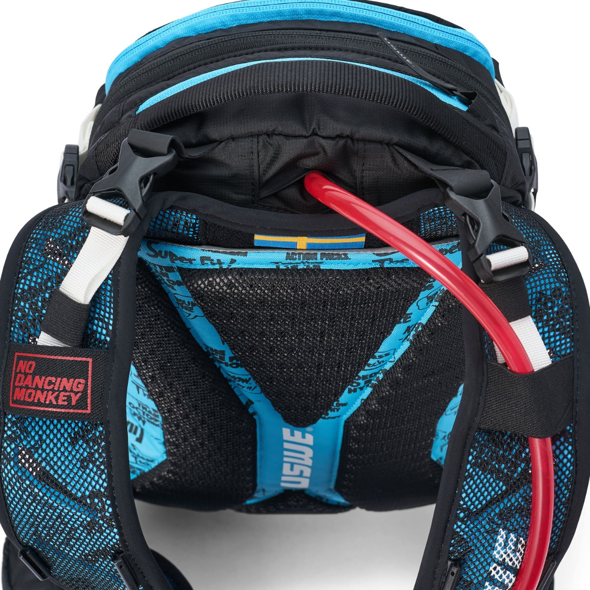 USWE FLOW 16 L Rucksack mit integriertem Rückenteil Schwarz/Blau