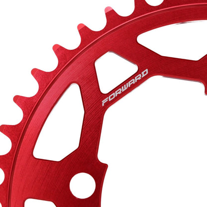 Forward Joyride V2 Kettenblatt mit 4 roten Armen – bearbeitete Fasen
