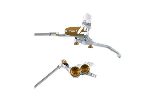 Vorderradbremse HOPE TECH 4 V4 Durite Aviation Argent/Bronze