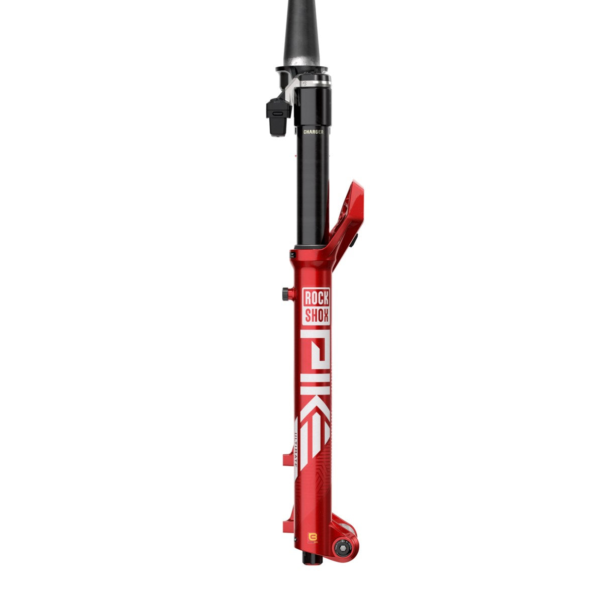 ROCKSHOX PIKE ULTIMATE FLIGHT ATTENDANT Federgabel Rot – Seitenansicht