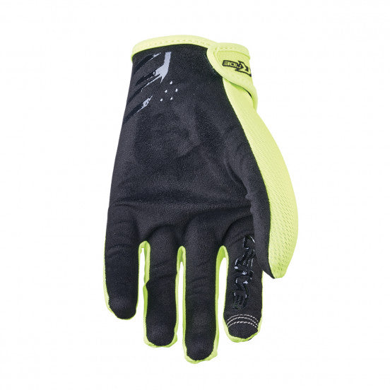 FIVE XR-RIDE Split Handschuhe Schwarz/Neon-Gelb