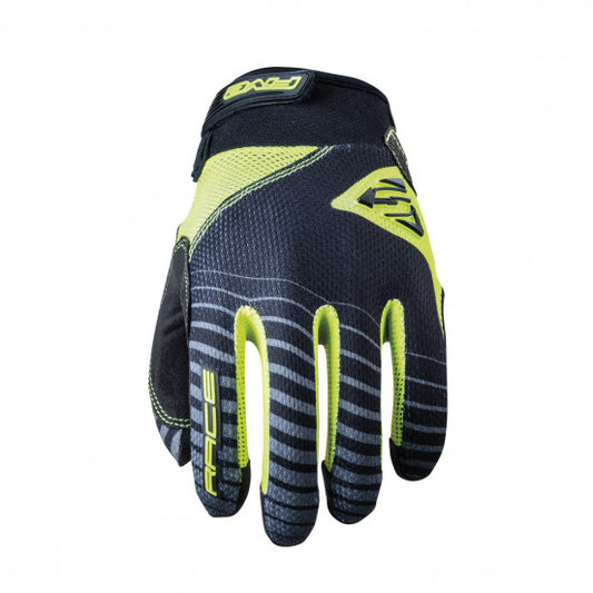 FIVE BMX RACE Junior-Handschuhe, Neongelb