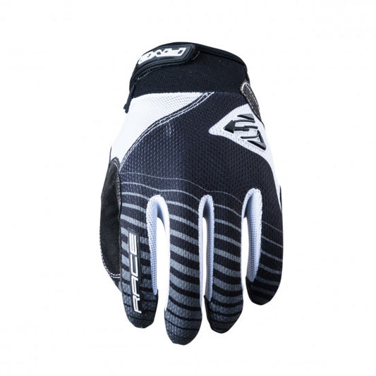 FIVE BMX RACE Junior-Handschuhe Schwarz/Weiß