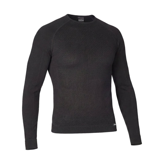 Langarm-Funktionsunterhemd GRIPGRAB PACR WINTER SEAMLESS Schwarz
