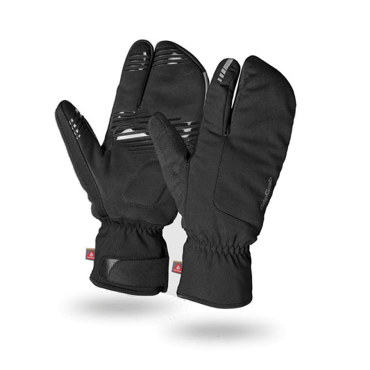 GRIPGRAB NORDIC 2 WINDPROOF DEEP WINTER LOBSTER Handschuhe Schwarz
