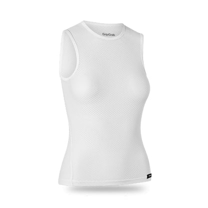 GRIPGRAB ULTRALIGHT MESH ärmelloses Damen-Unterhemd Weiß