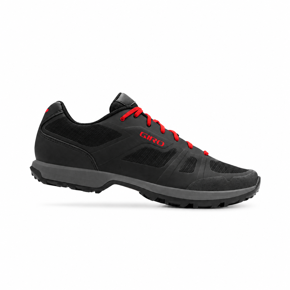 GIRO GAUGE MTB-/Gravel-Schuhe Schwarz/Rot — Außenansicht