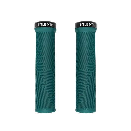 Grips Title MTB FORM Lock-On Türkis - Paar Vorderansicht