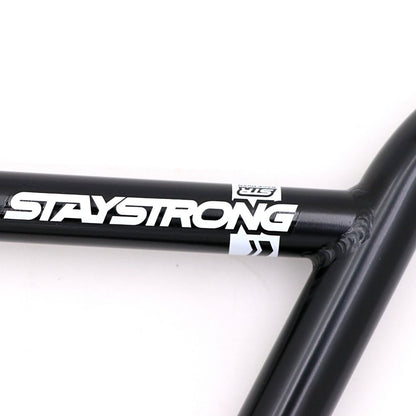 BMX-Lenker STAYSTRONG Chevron Straight Race Schwarz Ø22.2mm