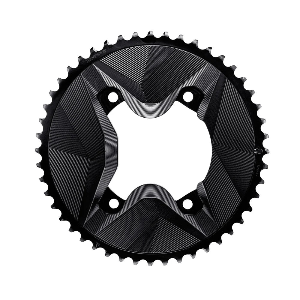 Kettenblattpaar 12V ALUGEAR AERO 110 BCD für Shimano GRX Schwarz