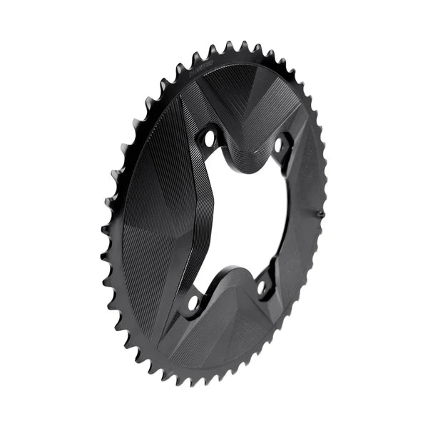 Kettenblattpaar 12V ALUGEAR AERO 110 BCD für Shimano GRX Schwarz