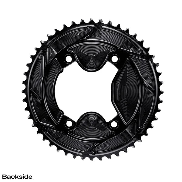 Kettenblattpaar 12V ALUGEAR AERO 110 BCD für Shimano GRX Schwarz