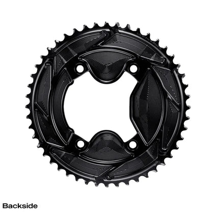Kettenblattpaar 12V ALUGEAR AERO 110 BCD für Shimano GRX Schwarz