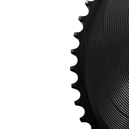 Kettenblattpaar 12V ALUGEAR AERO 110 BCD für Shimano GRX Schwarz