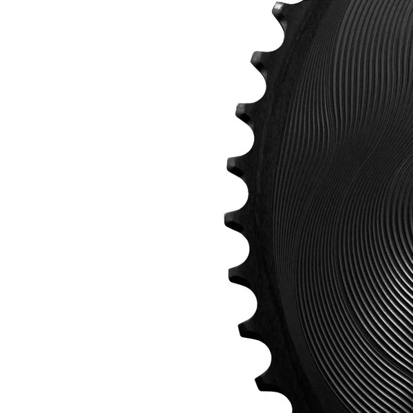 Außenkettenblatt 12-fach ALUGEAR AERO 110 BCD für Shimano Schwarz