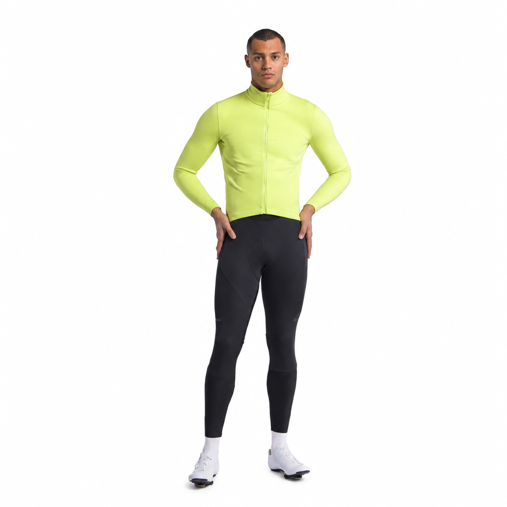 SPORTFUL CLASSIC 2 Jacke in Gelb, Ganzkörperansicht vor weißem Hintergrund