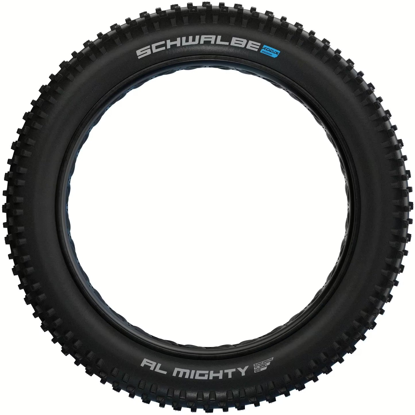 SCHWALBE Al MIGHTY SuperGround Addix Reifen 26x4,80 Tubeless Easy, flexibel, schwarz