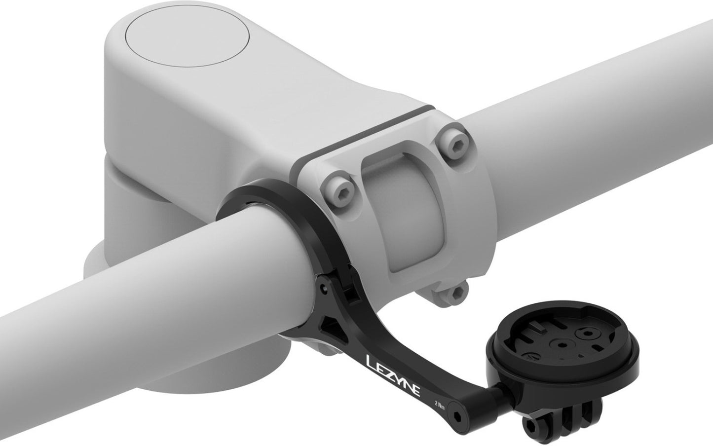 LEZYNE-Lenkerhalterung für GARMIN/WAHOO/LEZYNE-GPS-Geräte, schwarz
