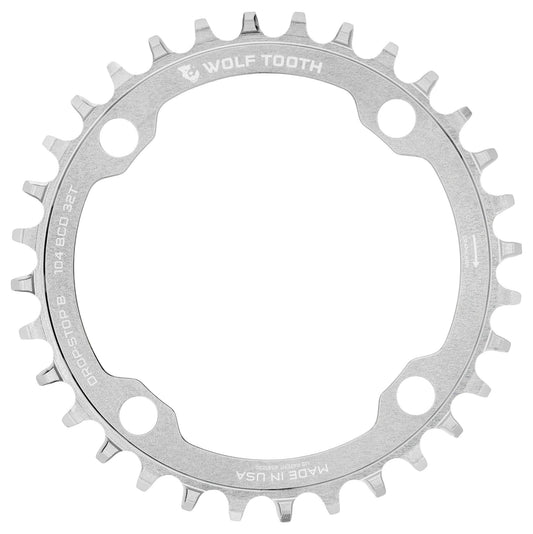 Mono-Platte WOLF TOOTH DROP-STOP B 104mm Raw Silver