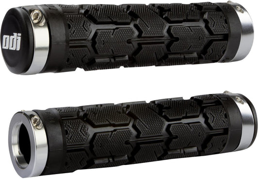 Grips ODI ROGUE Lock-on 130 mm Schwarz/Chrom