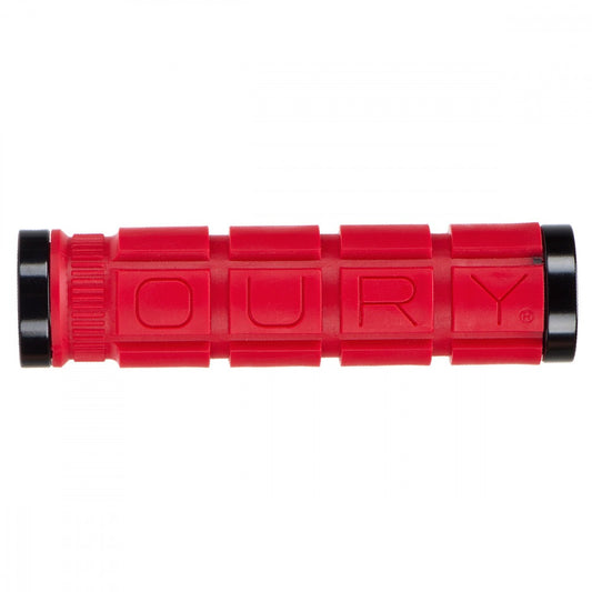 OURY Double Lock-on Grips 127mm Rot