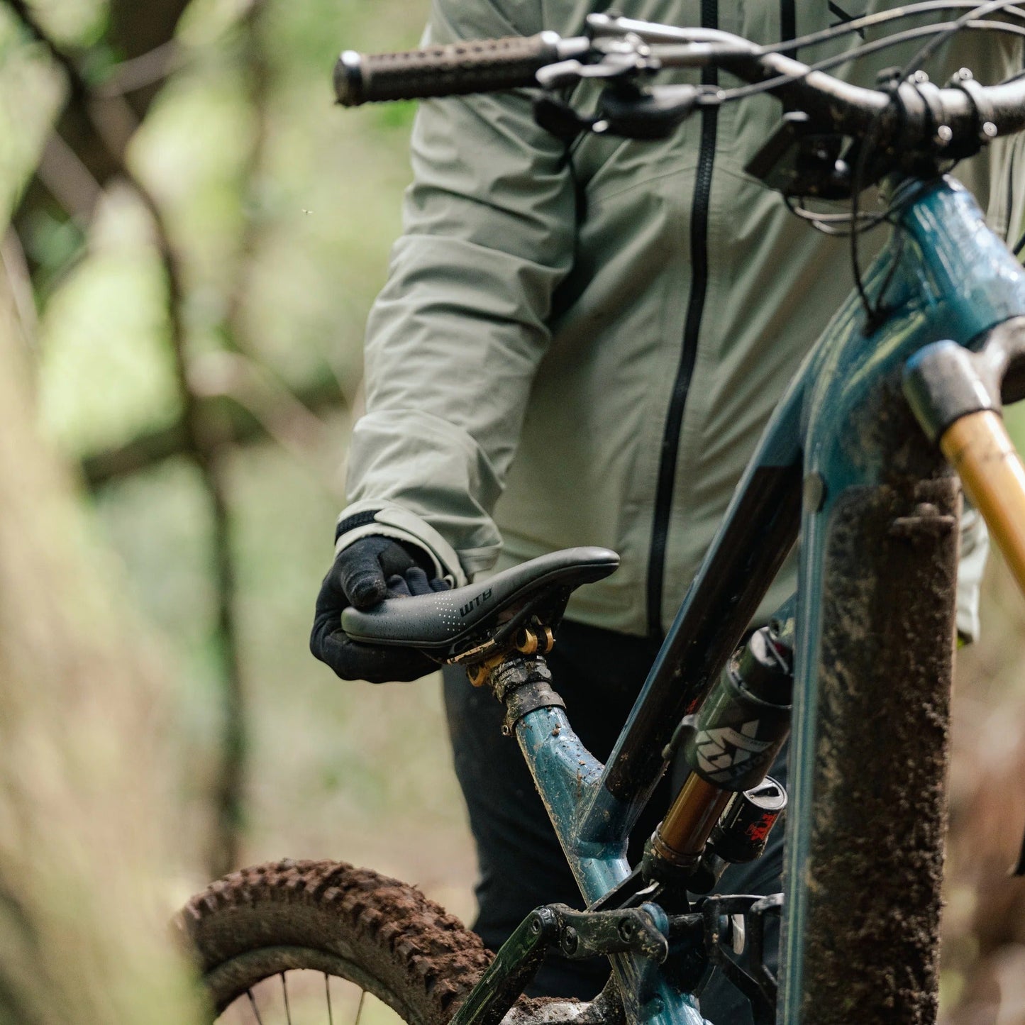 Sattel WTB DEVO W/PICKUP Schienen Titanium