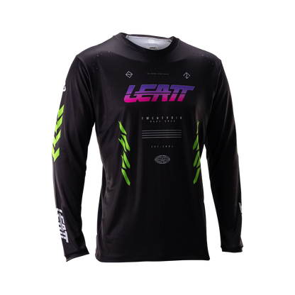 Trikot LEATT MTB GRAVITY 4.0 Lange Ärmel Schwarz/Violett
