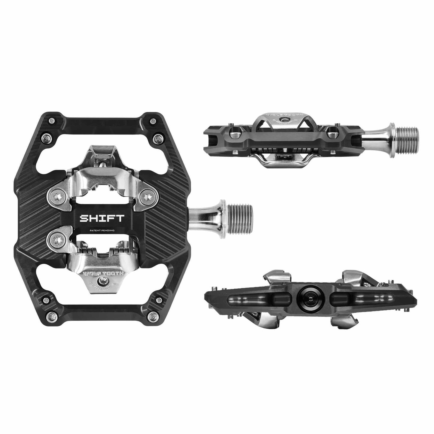 Pedale WOLF TOOTH GRAVITY CLIPLESS Schwarz