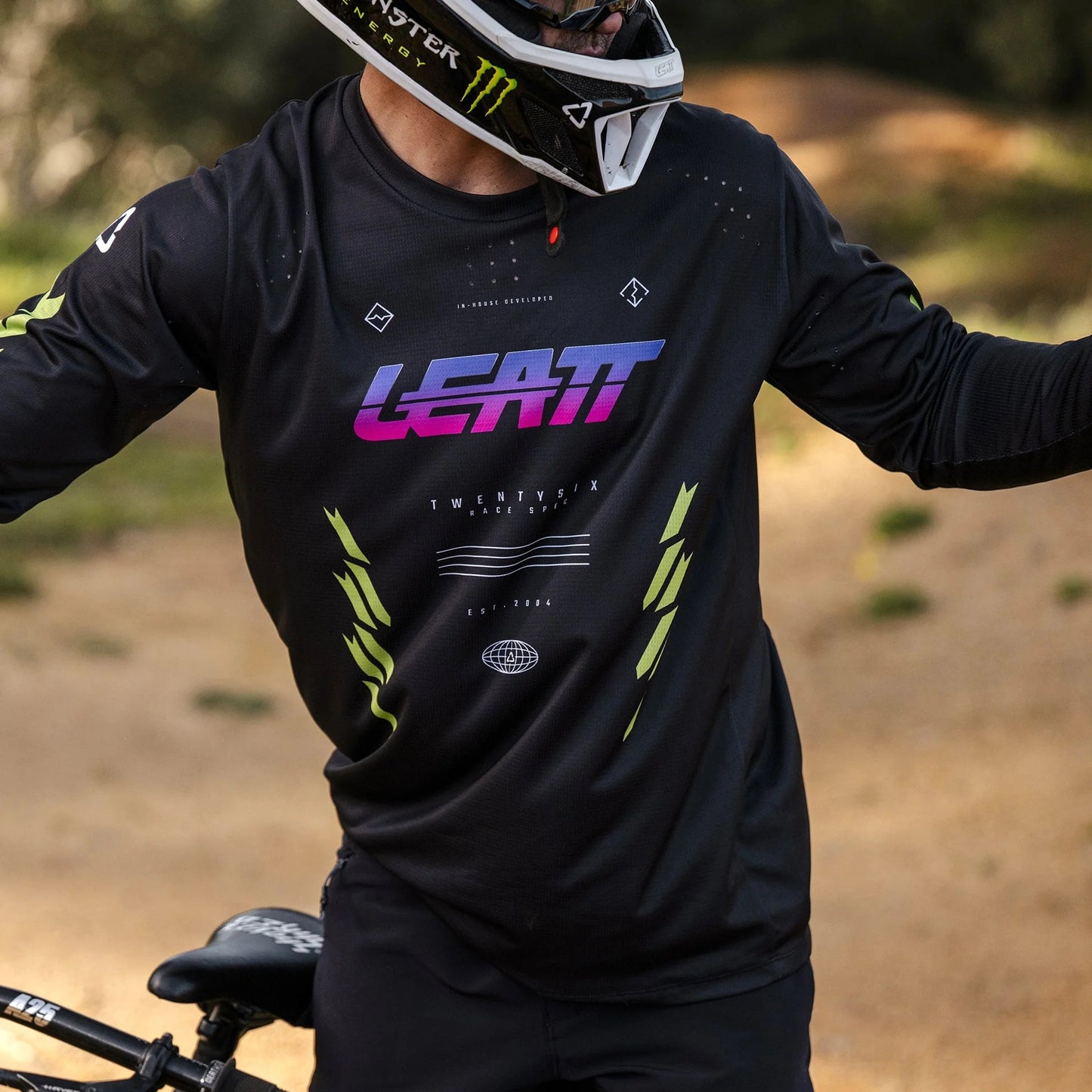 LEATT MTB GRAVITY 4.0 Langarmtrikot Schwarz/Violett