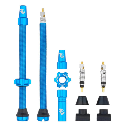Satz von 2 Tubeless-Ventilen WOLF TOOTH Blau