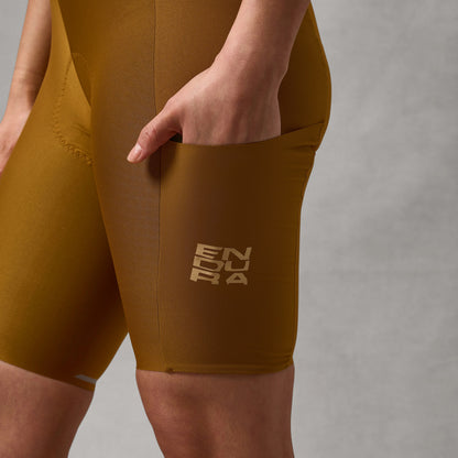 Kurzer Trägershort ENDURA ALLTRACK RIDE Damen Bronze
