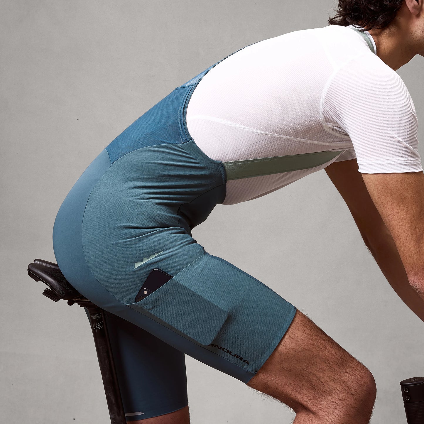 Kurze Trägerhose ENDURA ALLTRACK RIDE Teal