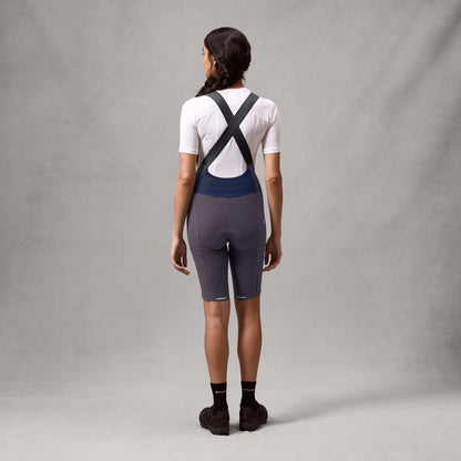 Kurzrad-Trägerhose ENDURA ALLTRACK RIDE Damen Carbon Grau