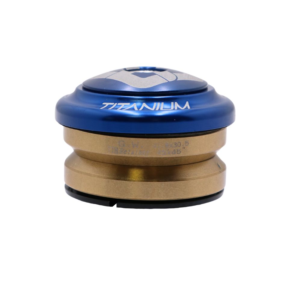 Integrierter Steuersatz PRIDE Ti45 Titanium iIS42 1"1/8 Blau