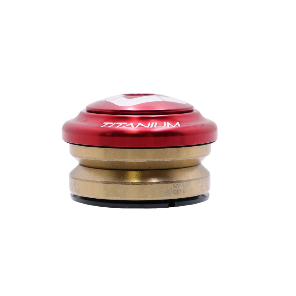 Integrierter Steuersatz PRIDE Ti45 Titanium iIS42 1"1/8 Rot